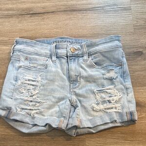 American Eagle Outfitters Light Blue Jean Shorts